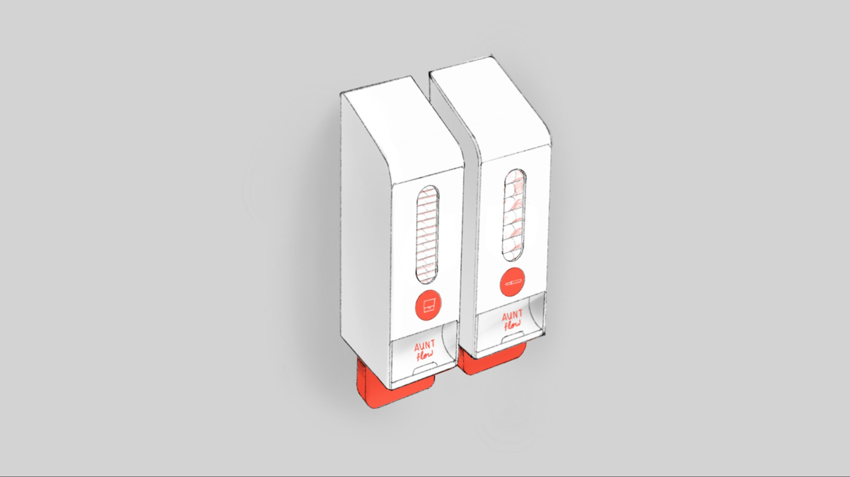 Aunt Flow - Menstrual product dispenser.